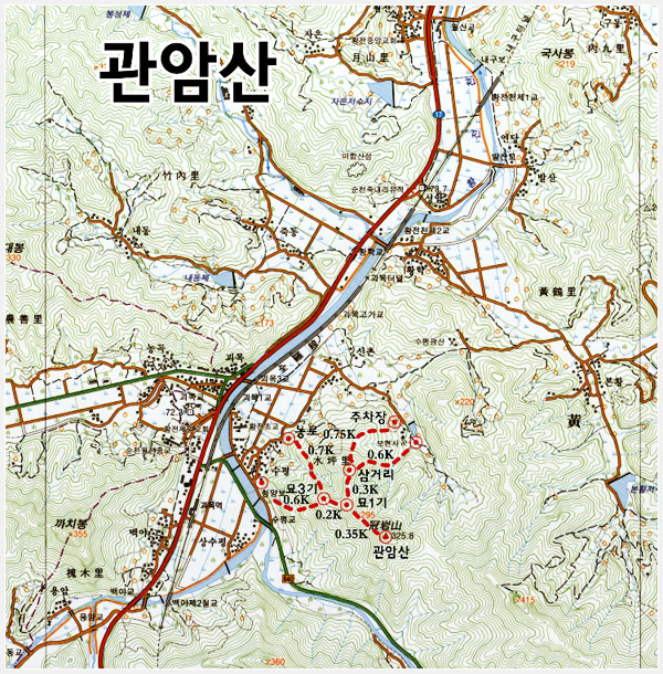 관암산 개념도